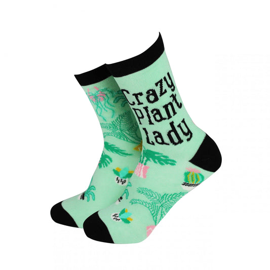 Ladies Crazy Plant Socks