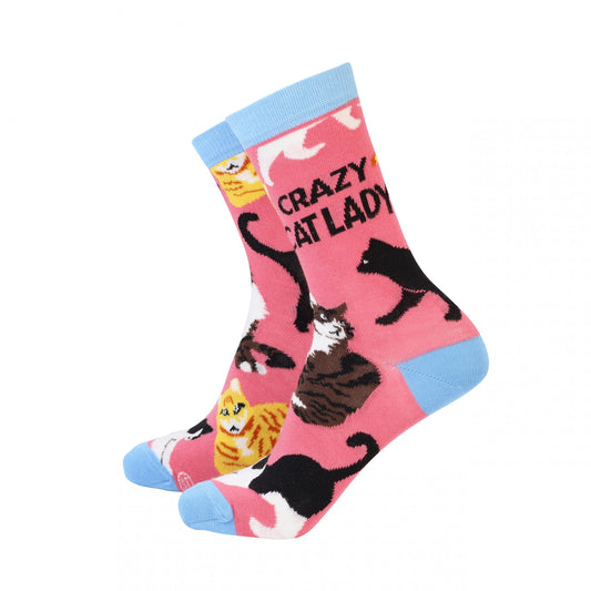 Ladies Crazy Cat Lady Socks