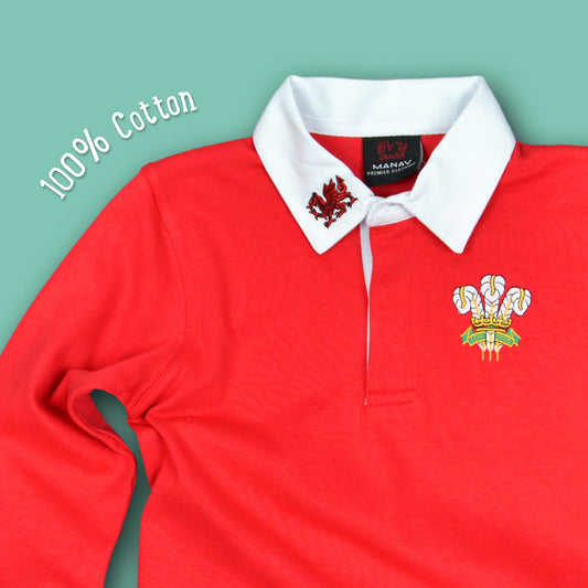 Classic Kids Wales Rugby Shirt