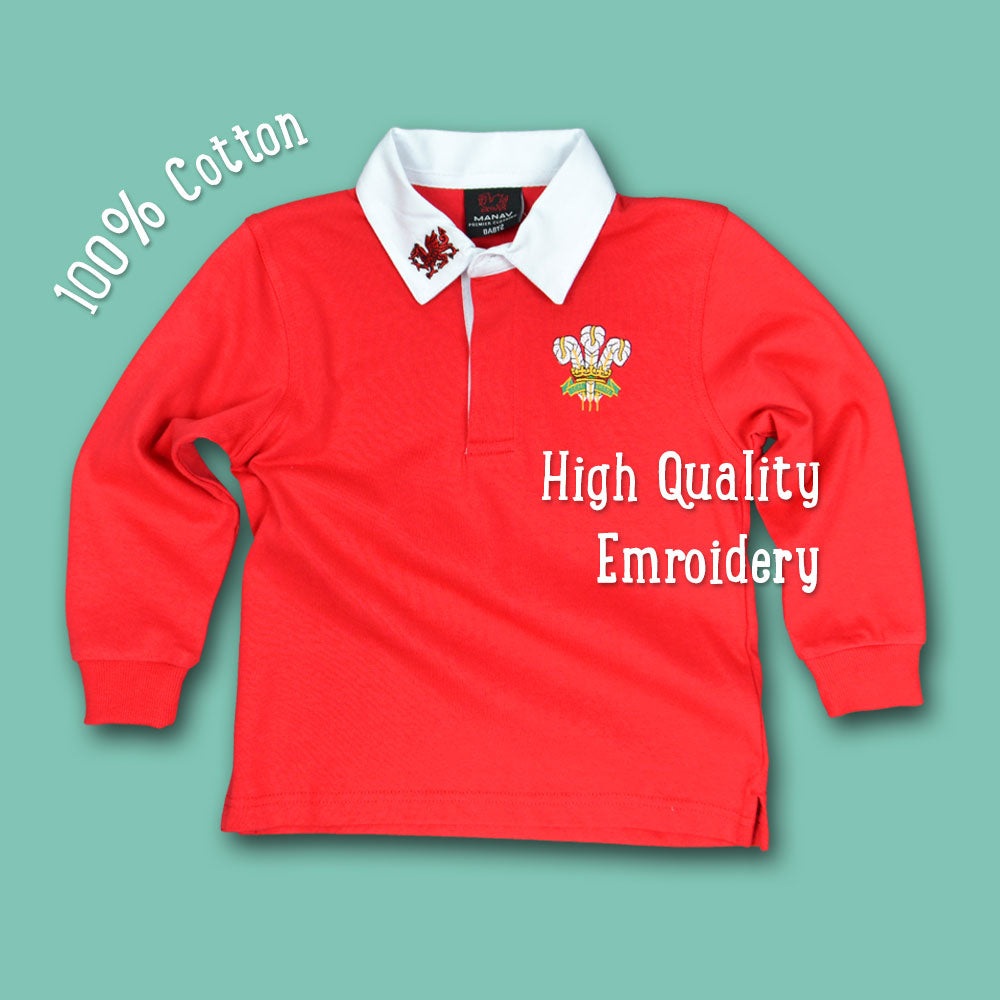 Classic Kids Wales Rugby Shirt