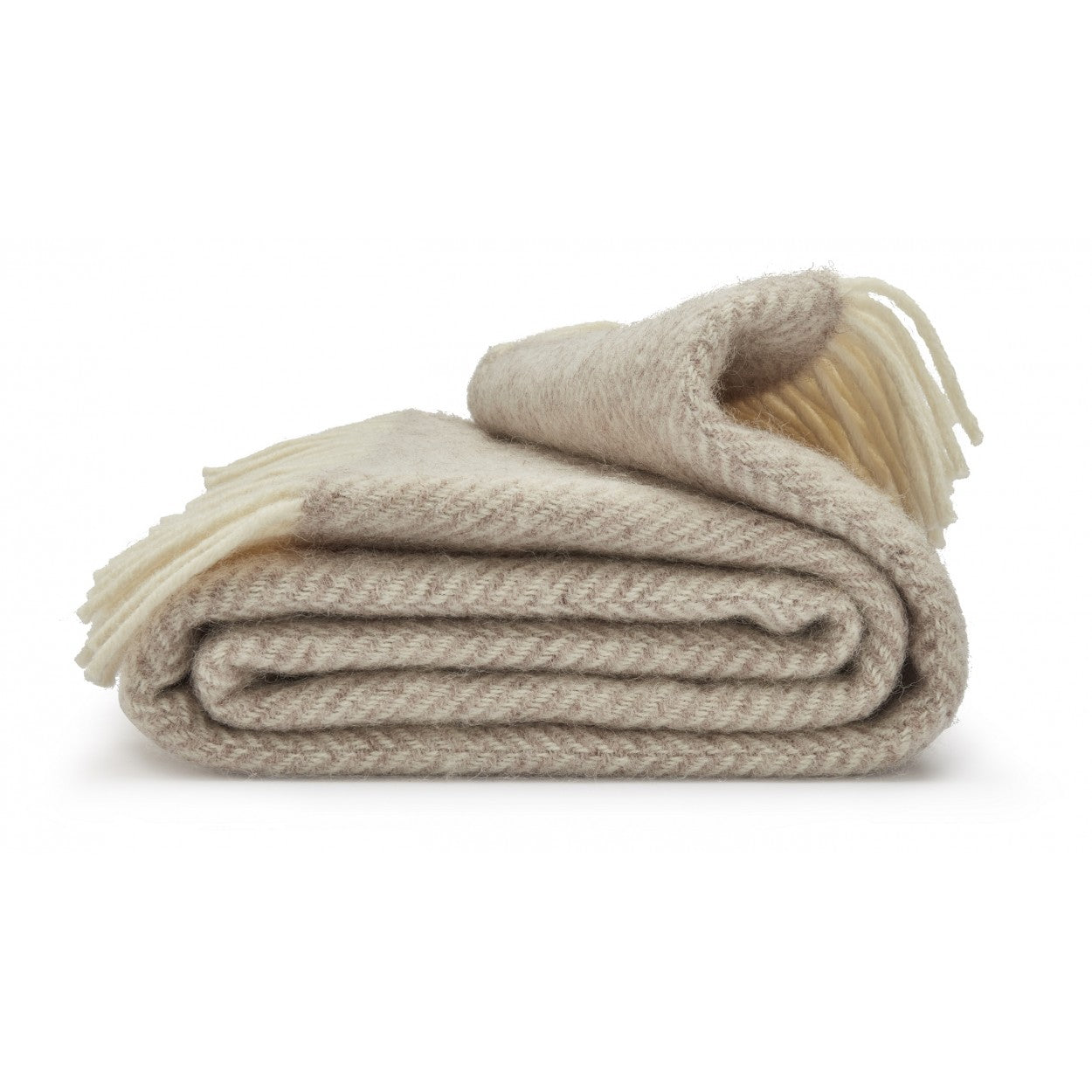 Hazel Fishbone Welsh Blanket by Tweedmill