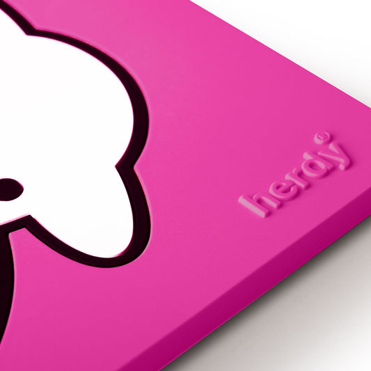 Pink PVC Herdy Coaster