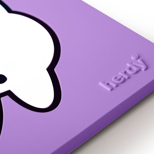 Purple PVC Herdy Coaster