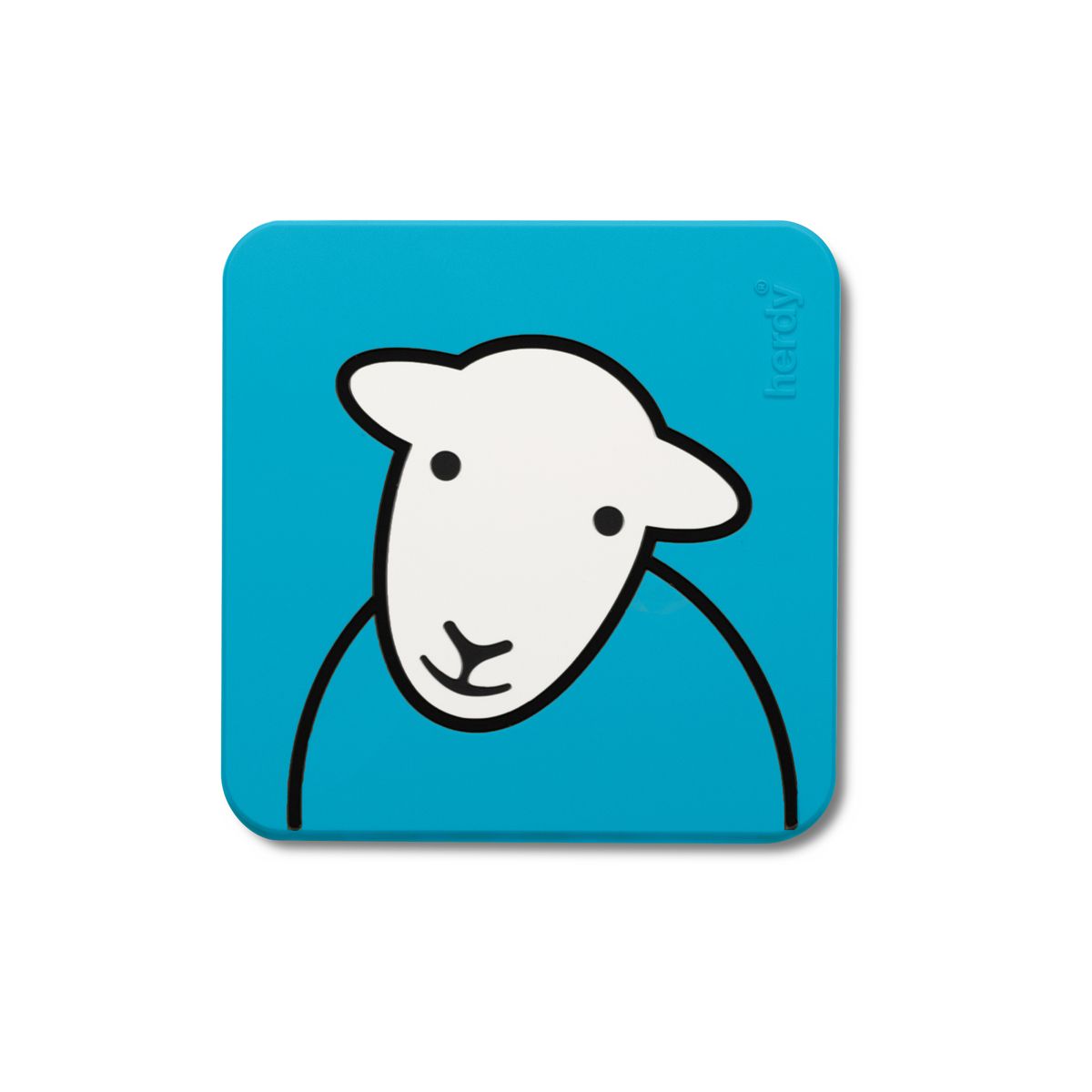 Blue PVC Herdy Coaster