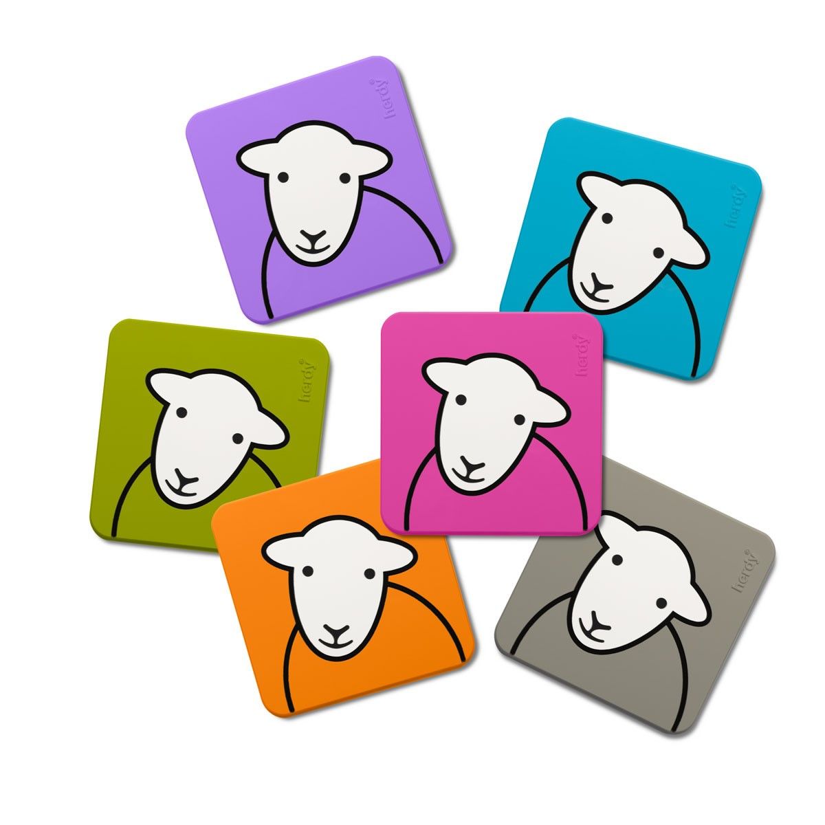 Purple PVC Herdy Coaster
