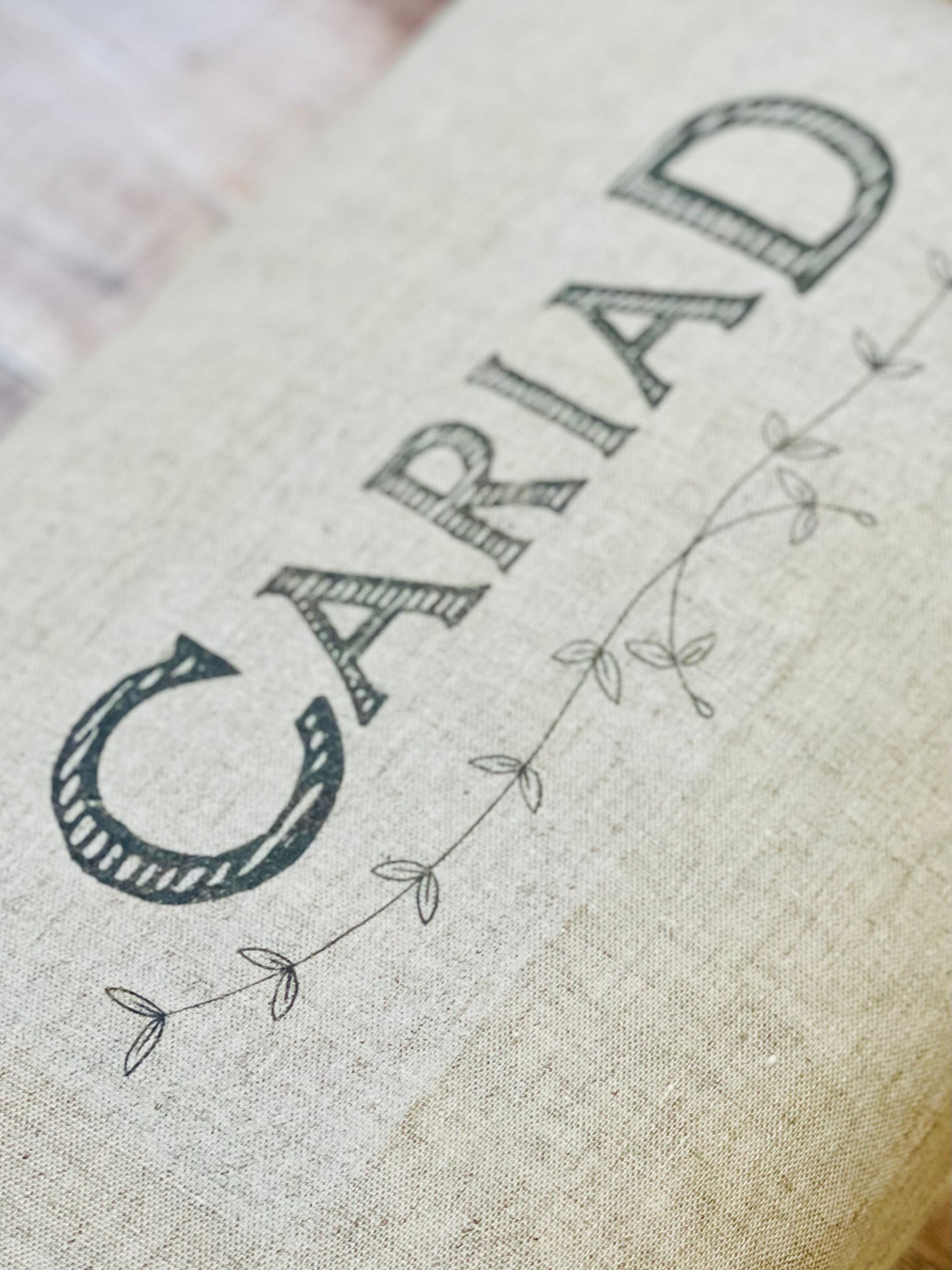 Cariad Vintage Style Cushion