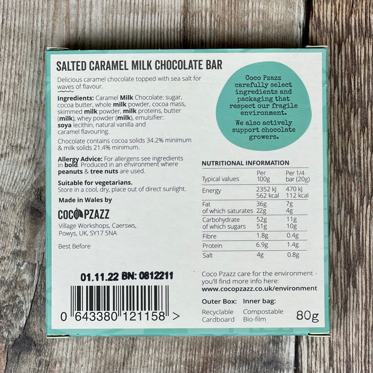 Welsh Sea Salt Caramel Chocolate by Coco Pzazz