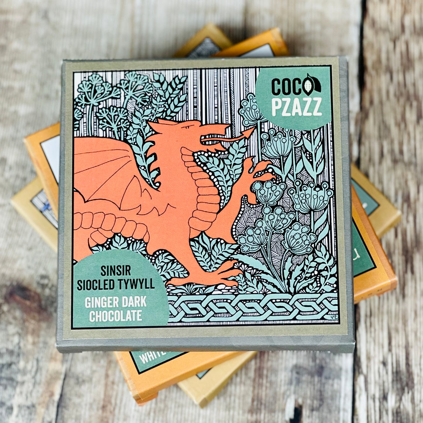 Vegan Ginger Dark Welsh Chocolate by Coco pzazz