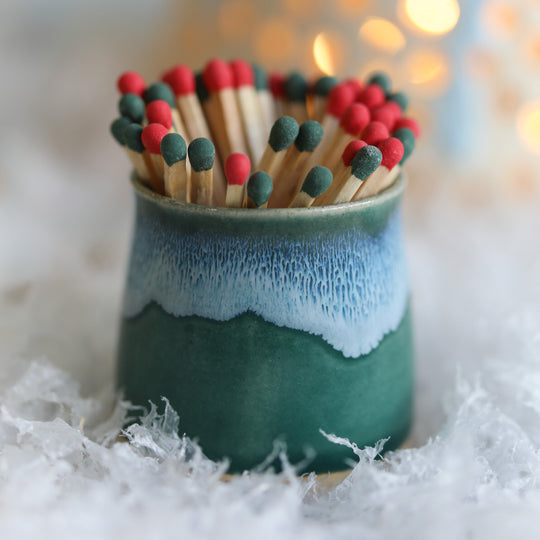 Handmade Holly Green pot