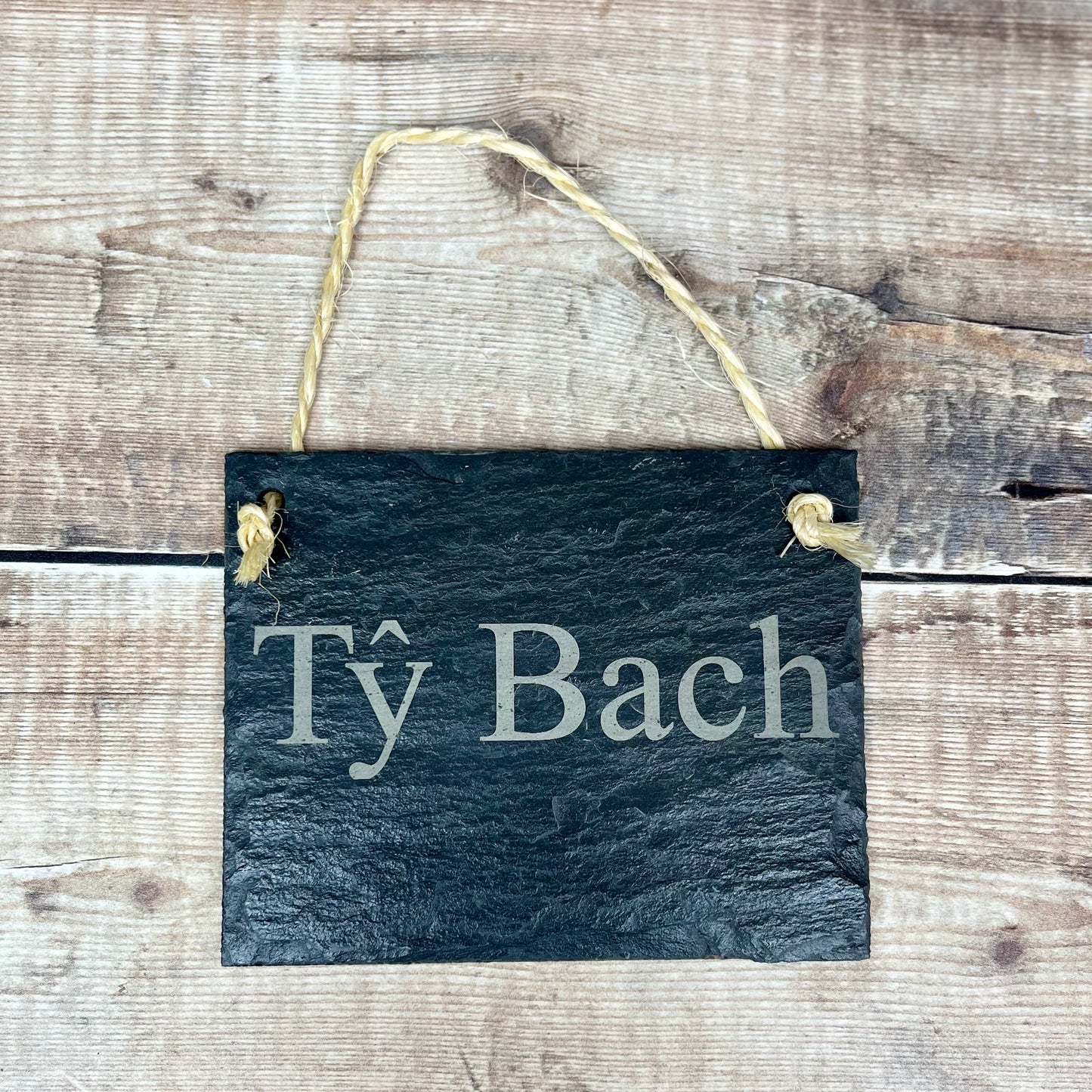 Slate Ty bach Sign