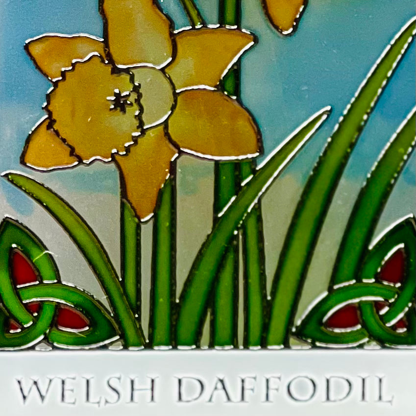 Daffodil Stained Glass Hanging