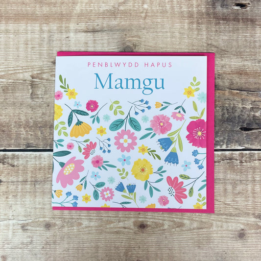 Penblwydd Hapus Mamgu Card