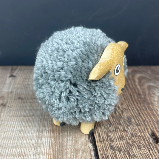 Grey Pompom Sheep