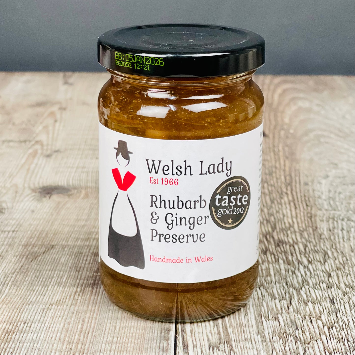 Rhubarb and Ginger Preserve by Welsh Lady Preserves