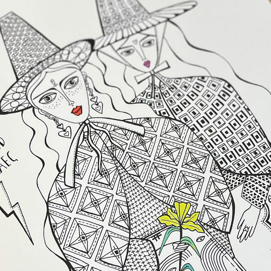 Two Welsh Ladies Welsh Art Print