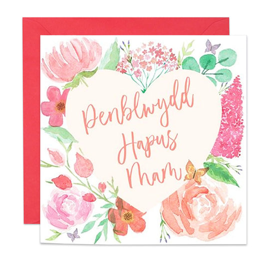 Penblwydd Hapus Mam Card