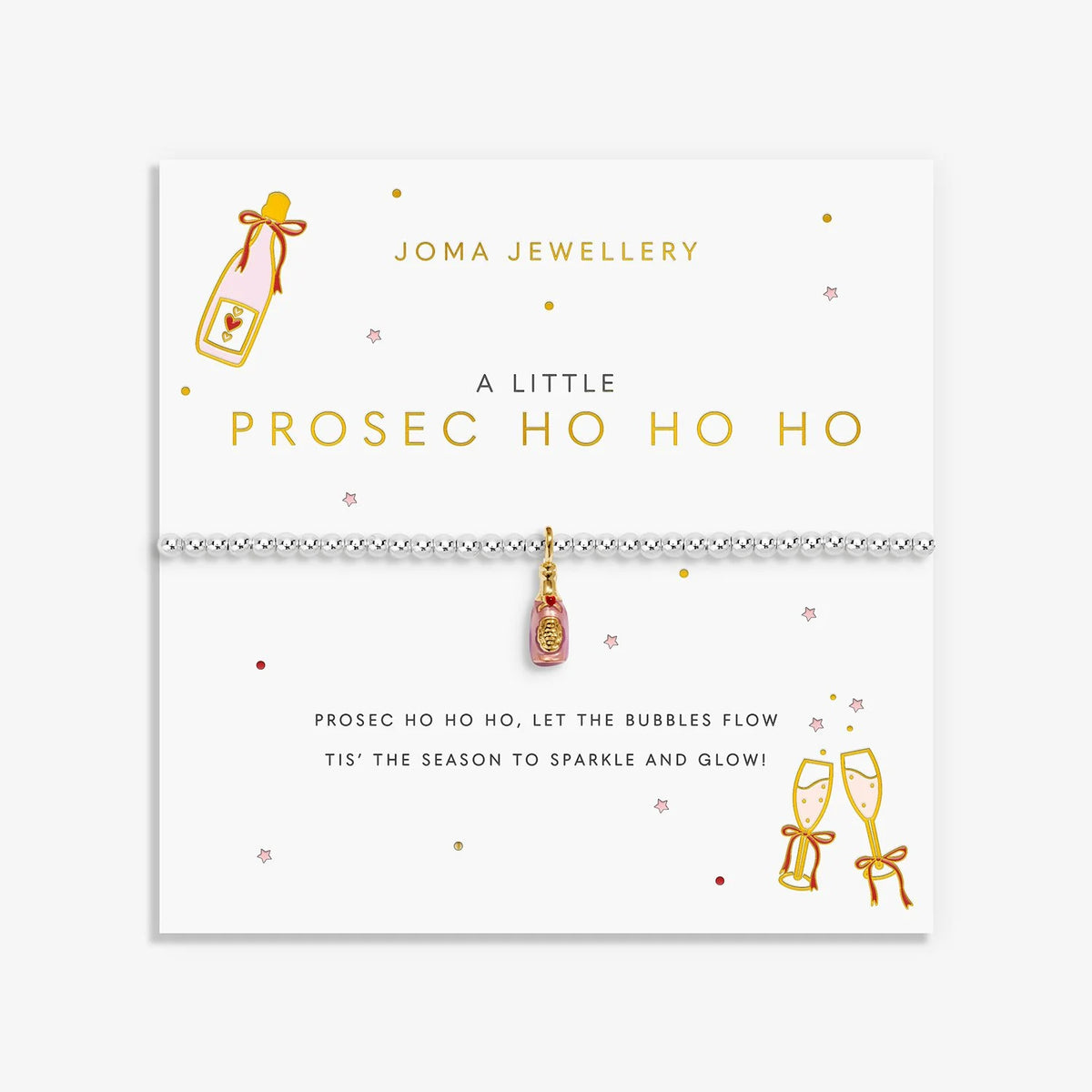 A Little Vibes 'Prosec Ho Ho Ho' Bracelet