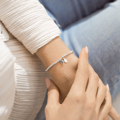 A Little 'Paw Print' Bracelet in Silver Plating