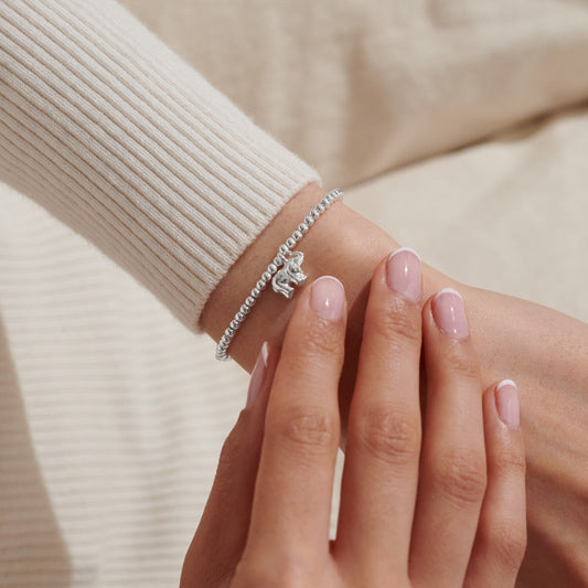 A Little 'Lucky Elephant' Bracelet in Silver Plating