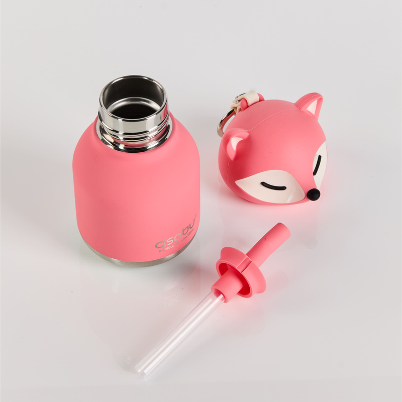 Mini Bestie Pink Fox Water Bottle