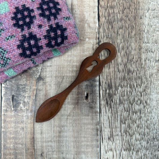 Long Lock Lovespoon, Small - Medium Tone