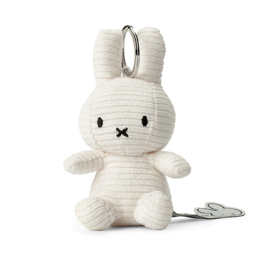 Miffy White Corduroy Keychain ECO
