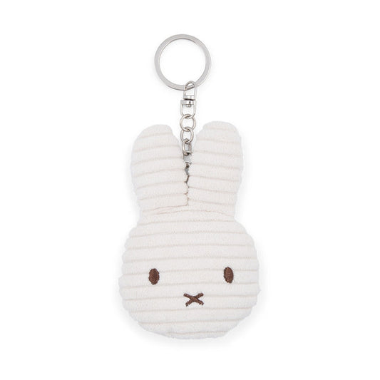Miffy White Corduroy Flat Keychain ECO