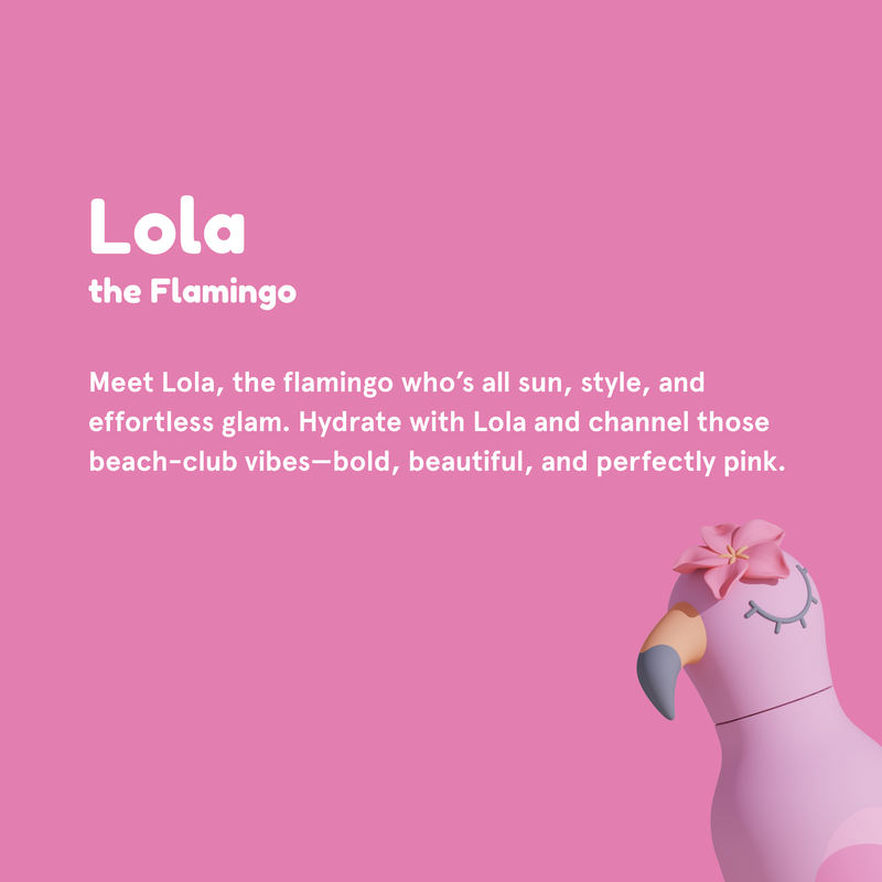 Bestie Flamingo Water Bottle
