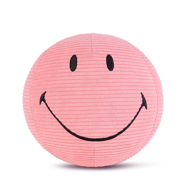 Large Smiley Corduroy Pink
