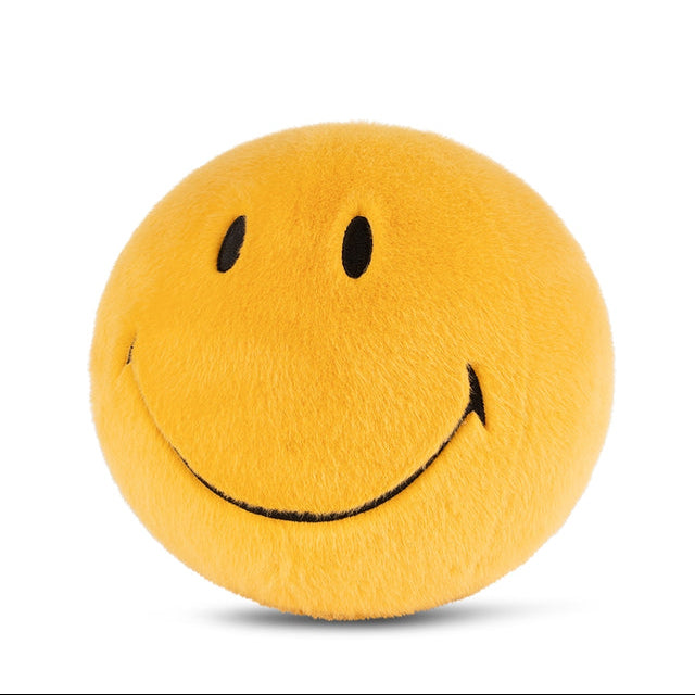 Large Smiley Fuzzy Yellow