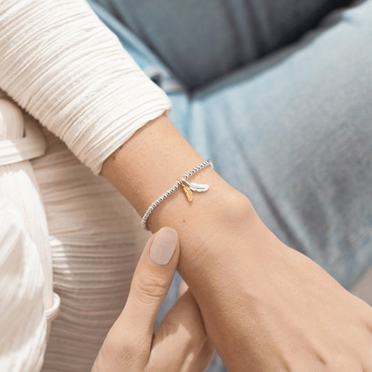 A Little A Little 'Feathers Appear When Loved Ones Are Near'  Bracelet