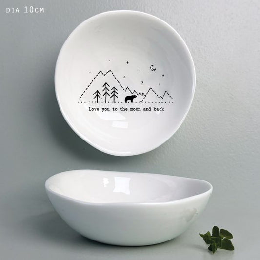 Medium 'Love You To The Moon' Trinket Dish
