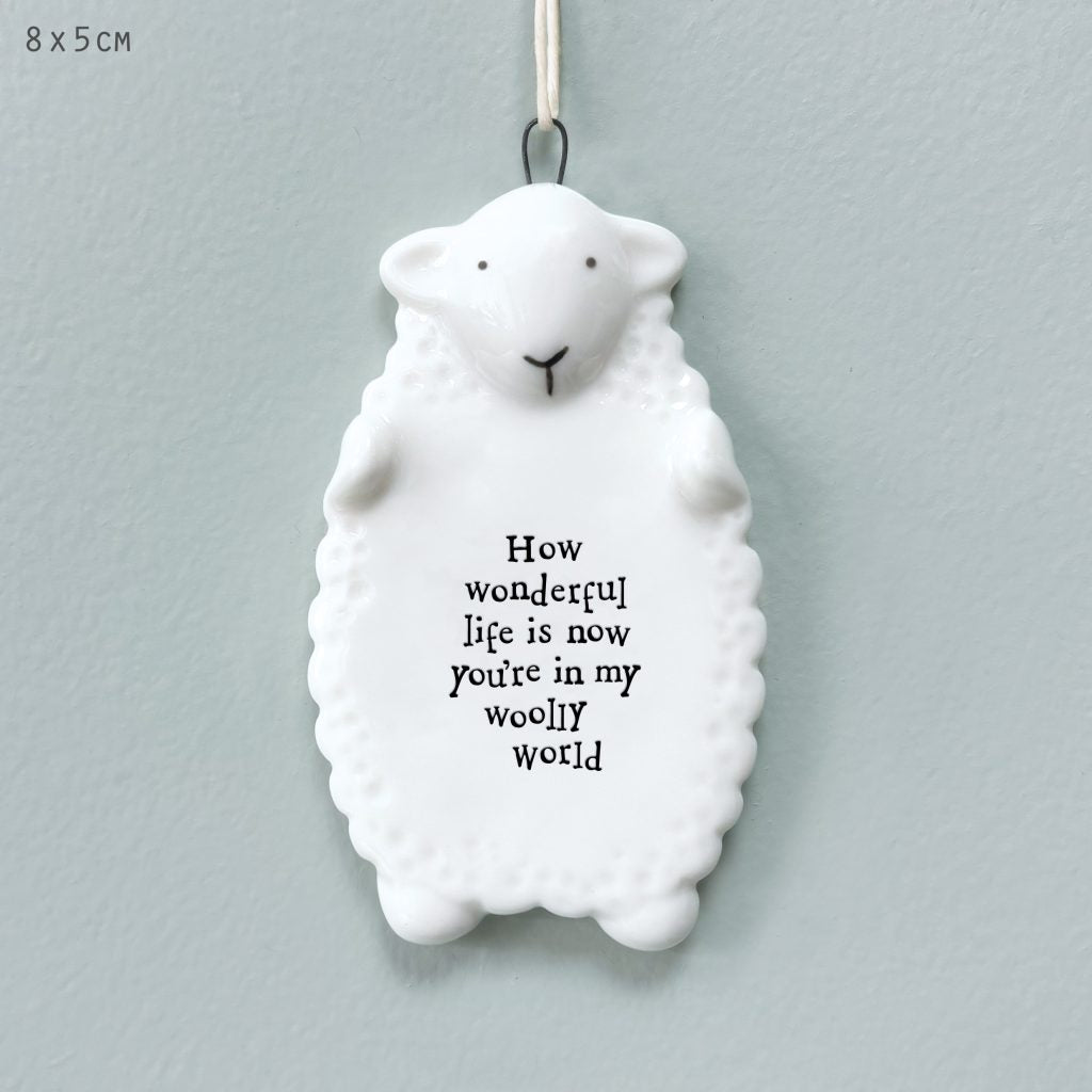 Wonderful Life Sheep Hanging Decoration