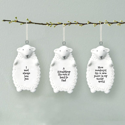 Sheep 'Friendsheep' Hanging Decoration