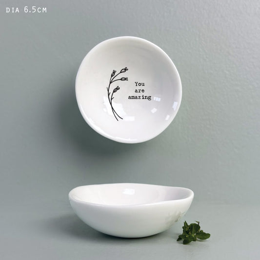 Tiny 'You Are Amazing' Dish