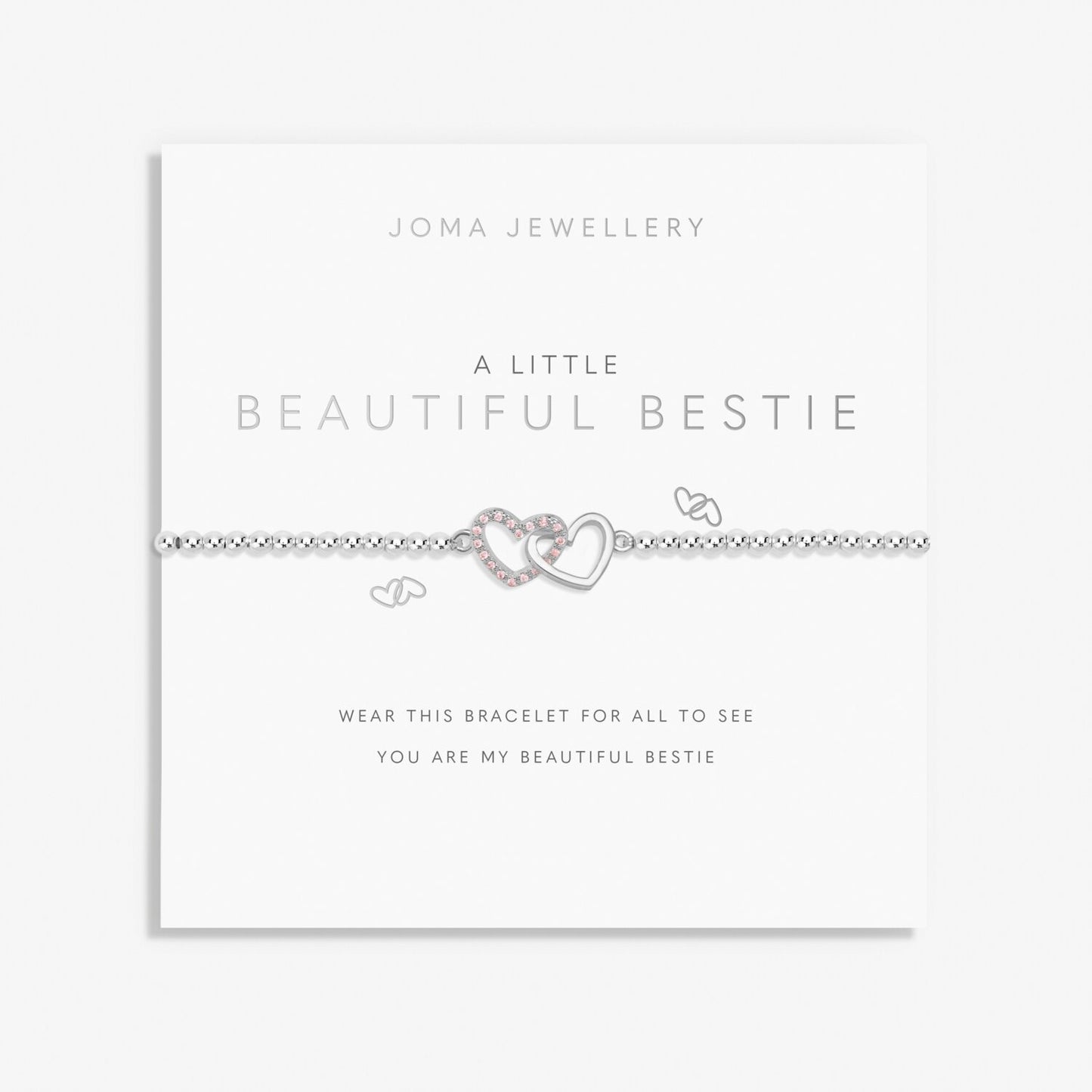 A Little 'Beautiful Bestie' Bracelet in Silver Plating