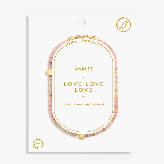Happy Little Moments 'Love Love Love' Anklet