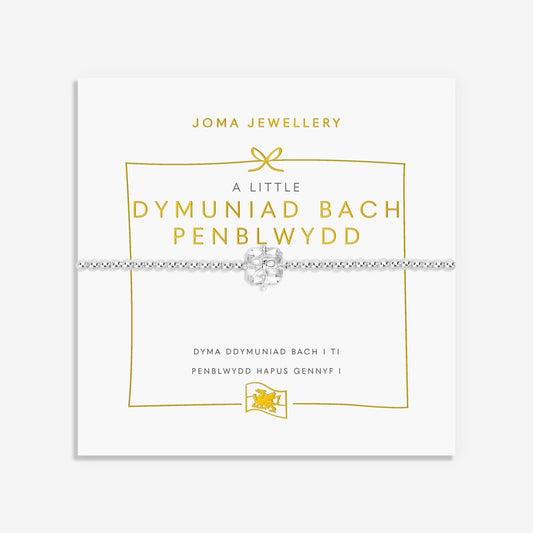 A Little 'Dymuniad Bach Penblwydd' Bracelet