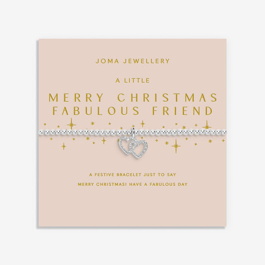 Christmas A Little 'Merry Christmas Fabulous Friend' Bracelet