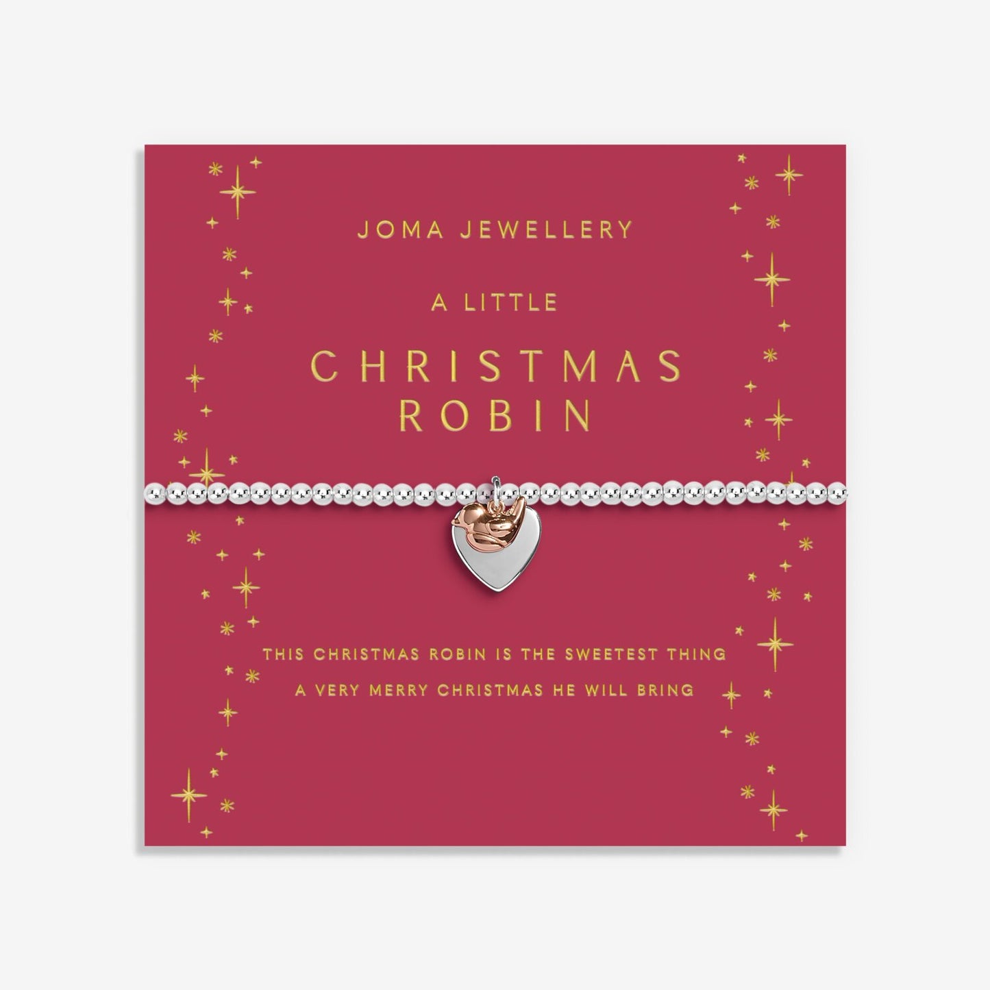 Christmas A Little 'Christmas Robin' Bracelet