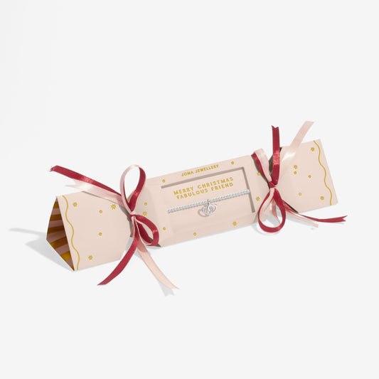 Christmas Cracker 'Merry Christmas Fabulous Friend' Bracelet