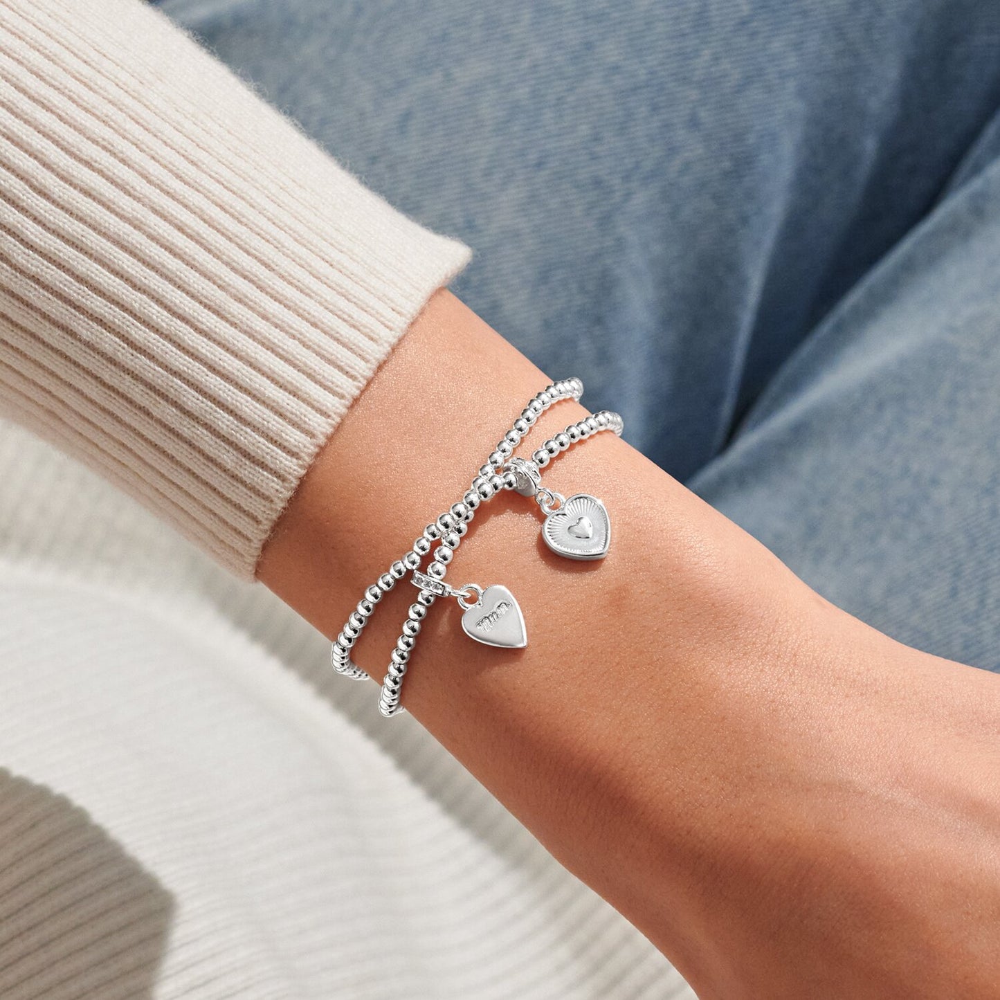 Mother's Day Infinity 'Lovely Mum' Linked Bracelets