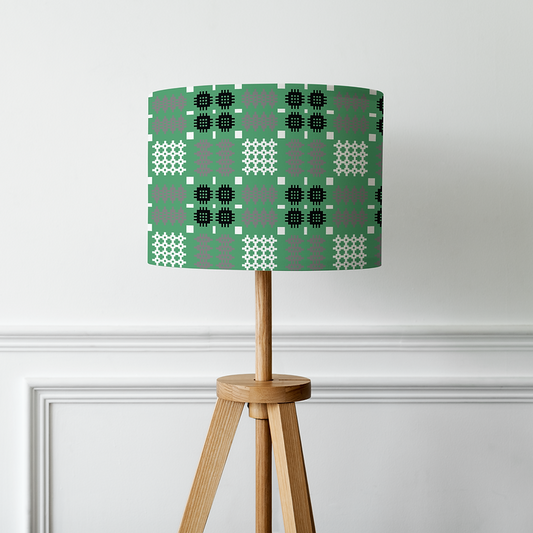 Handmade Green Tapestry Lampshade
