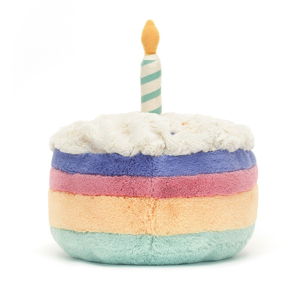 Large Amuseable Rainbow Birthday Cake by Jellycat