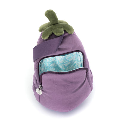 Aubergine Cross Body Bag By Jellycat