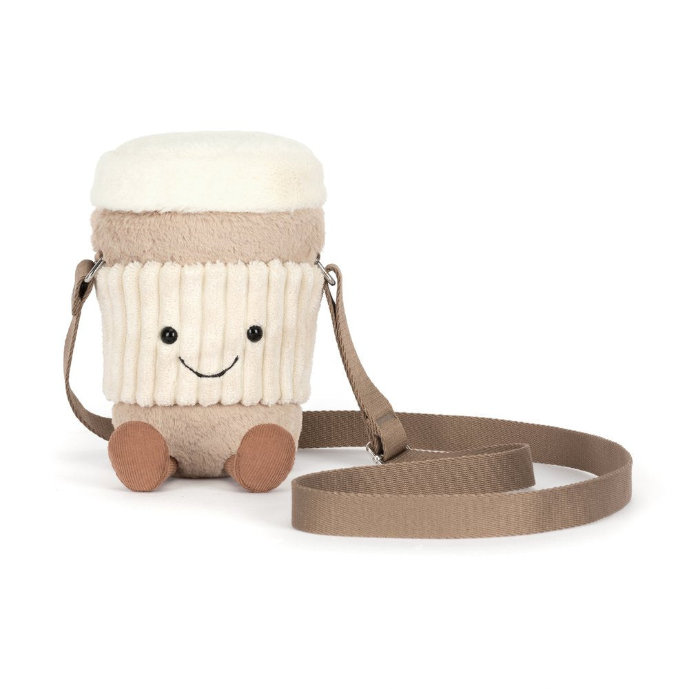 Amuseables Perkle Coffee Shoulder Bag By Jellycat