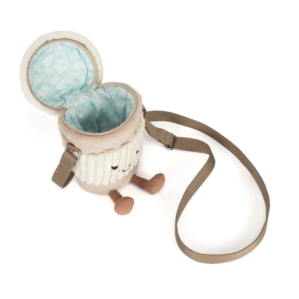 Amuseables Perkle Coffee Shoulder Bag By Jellycat