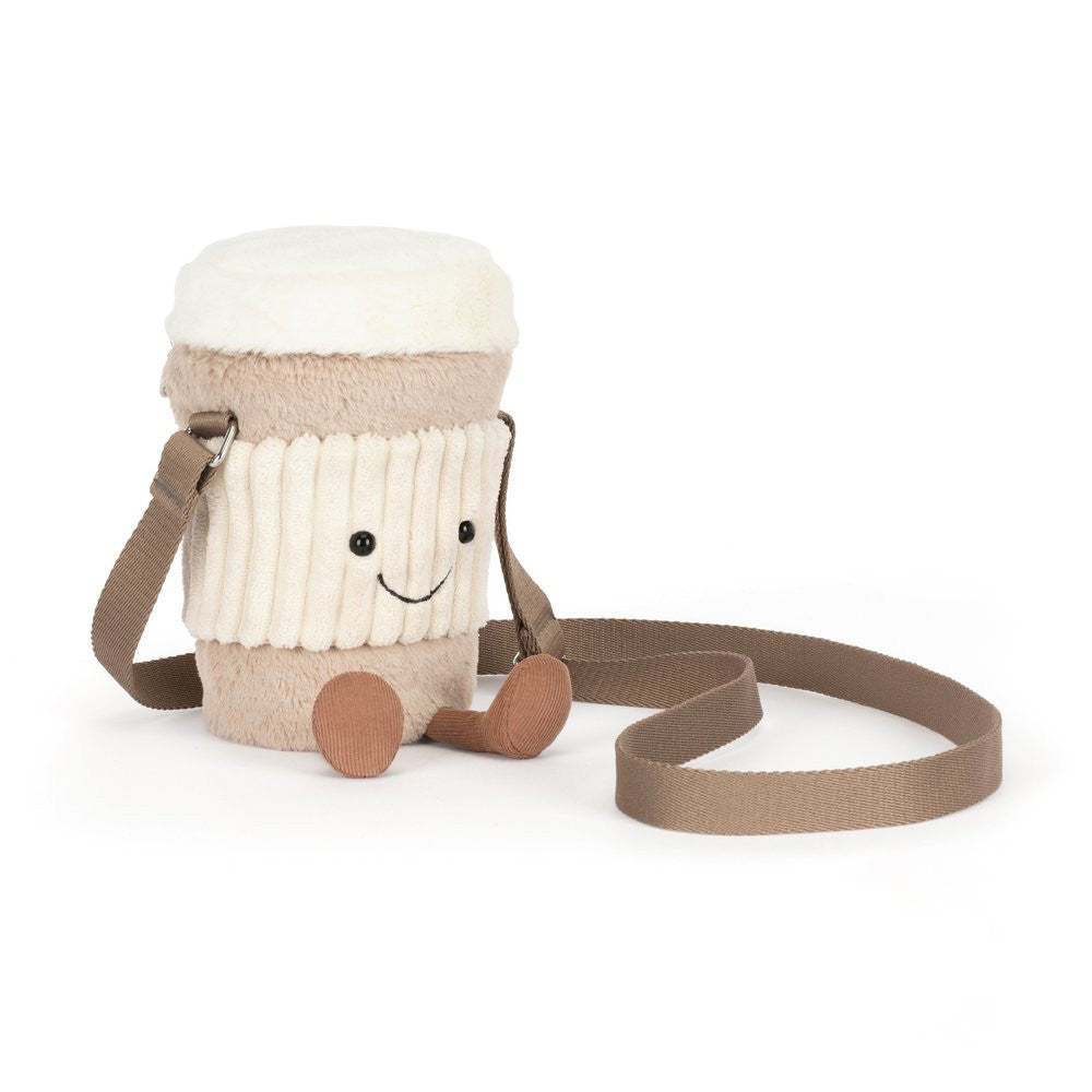 Amuseables Perkle Coffee Shoulder Bag By Jellycat