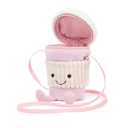 Amuseable Coffee To Go Pink Bag By Jellycat