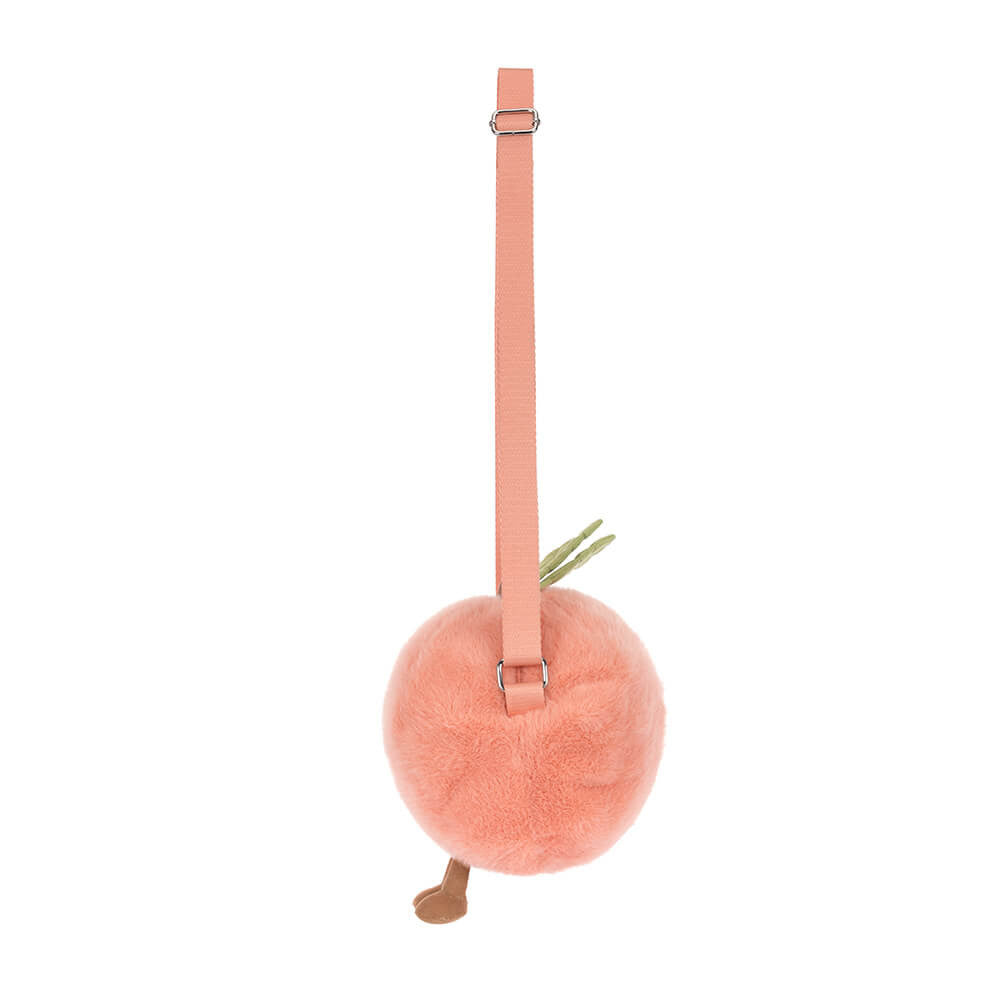 Amuseables Peach Shoulder Bag By Jellycat